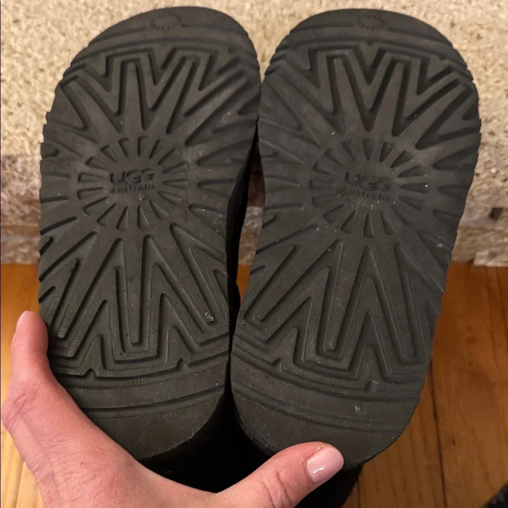 UGG Black Glitter Winter Boots